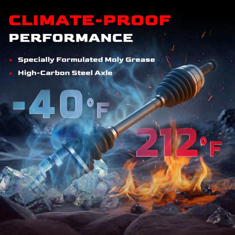 Toyota Corolla Front CV Axle Set 2009 To 2018 Beefed Up Direct Fit Replacement Shafts Also Fits Toyota Matrix 2003 To 2012 FWD Manual Transmission OEM Grade, high-carbon steel axle