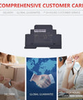Ultra Slim DIN Rail Power Supply 24 Volt 0.63 Amp 15.2 Watt Compact Switching Adapter showing customer care service support.