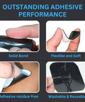 Universal Compatibility TENS Unit Replacement Pads 2x2 40 Pack Premium Reusable Electrodes showing adhesive performance and flexibility.