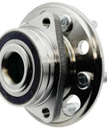 Front view of Beefed Up 2Pcs Front And Rear Wheel Hub Bearing Assembly With ABS 5 Lug Fits 2010 2020 Cars And SUVs Including Malibu Impala Equinox Terrain CTS XTS Lacrosse Regal Saab 9 5