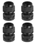 M16 Cable Gland 4 Pack Waterproof Nylon Sealed Joint For Cable Fixing Wiring Repair And Gland Replacement With Two Wire Holes
