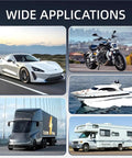 Go To Auto Fuse Kit With 168 Pcs Of Fuses From 2A To 40A used in cars, motorcycles, boats, trucks, and RVs, illustrating wide applications