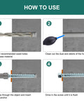 Step-by-step instructions for Heavy Duty 5/8 Inch By 6 Inch Hex Head Concrete Screws And Anchor Bolts 20 Pack installation.