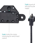 Power Recliner Motor Actuator Replacement For Lift Chair Fits JLDQ 11 156 333D And JLDQ 11 156 333 A K P Z with 5-pin and 2-pin plugs