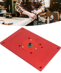 Heavy Duty Anodized Aluminum Router Table Insert Plate Delivering Killer Precision, 300x200 mm for trim routers.