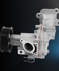 Top Tier Heavy Duty Engine Water Pump For Jeep Wrangler Jl 2.0L Turbo showing metal construction and smooth operation design.