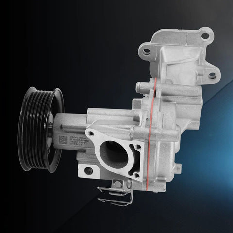 Top Tier Heavy Duty Engine Water Pump For Jeep Wrangler Jl 2.0L Turbo showing metal construction and smooth operation design.