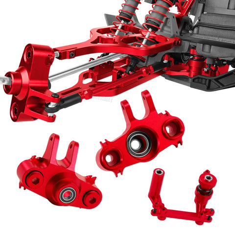 Aluminum RC Upgrades Kit For 1/10 T-Maxx And E-Maxx Including Suspension Arms Steering Knuckle Shock Tower Drive Shaft Axles