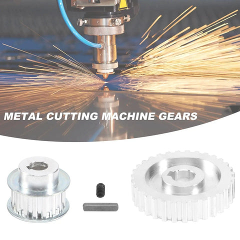 Heavy Duty Aluminum Synchronous Pulley Pair For Motor Belt Drives Mini Lathe Tooling, gears for metal cutting machines.