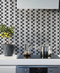 10 Pack Self Adhesive Metal Backsplash Tiles For Kitchen Or Bathroom Peel And Stick 12 By 12 Silver Aluminum DIY Friendly