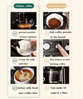 Serious Upgrade For Your Daily Grind With This 2 In 1 Coffee Maker And Espresso Machine showing Italian coffee brewing process.