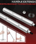BILITOOLS truck hub seal installer kit: two silver bearing race and seal drivers with knurled grips.