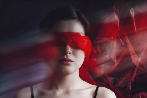 Portrait with ghosting effect created using Handheld 100mm Double-Sided Prism Filter For Ghosting, Stretching, Motion Blur And Creative Shooting