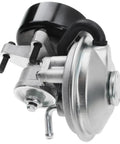 Upgrade Your Ride With This Tough Vacuum Pump Built For Ford Econoline Super Duty Trucks From Nineteen Ninety Six Through Nineteen Ninety Nine Includes All Hardware For Quick No Fuss Diy Swap And Solid Performance, showing sturdy silver pump with black housing.