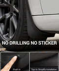 Tesla Model 3 Mud Flaps Splash Guards Set Of Four No Drilling No Tape All Weather Fender Protectors Pro Design For 2017 To 2023