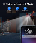 Image showing AI motion detection with alerts on mobile phone for 2K Wireless Security Camera Battery Powered No Wires Needed