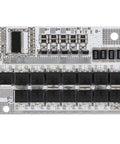 Straight Up Badass 5S 21V 100A BMS Lithium Battery Protection Board With Smart Balance Charging Module, top view.