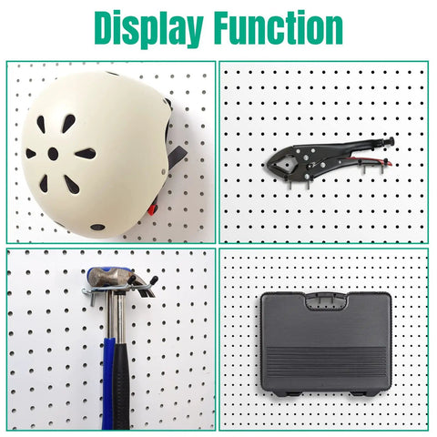 10 Pack Pegboard Hooks Set, Heavy Duty Metal Hooks For Pegboard, 4 Inch And 6 Inch Lengths, 1/4 Inch Fit, holding tools.