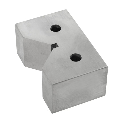 Industrial Grade Cast Iron V Block Set Two By One And Three Eighths By Seven Eighths Inch With Machined Square And Parallel For Precision 0.0001 Inch Accuracy Built Tough Heavy Duty Workholding For Milling And Drilling, single block