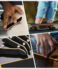 24 Pack Foam Grip Tape for Fingerboards 38x110mm Anti Slip PU Foam in use on mini skateboards