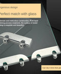 Full Extension Drawer Slides Set, Four-Piece Sliding Door Rail System For Cabinets And Glass, showing 5mm glass track clamp roller