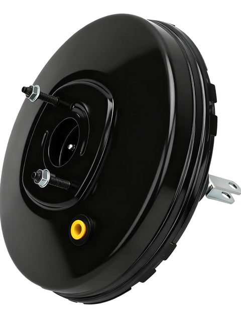 Direct Fit Vacuum Power Brake Booster For 2011 To 2014 Ford Edge And 2011 To 2015 Lincoln Mxk Replacing Ba1z2005a Bt1z2005a 5472020 showing black metal design with bolts.