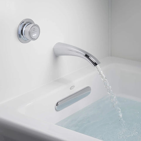 Alteo Wall Mount Bath Spout Non Diverter Vibrant Brushed Nickel Premium Metal Construction Corrosion Resistant Finish Easy Install
