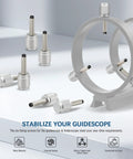 Six Pack M5 Threaded Telescope Finderscope And Guidescope Ring Screws With Durable Nylon Tips And Teflon Inlay with ring mount
