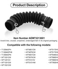 Heavy Duty Washing Machine Drain Hose Connecting Tub To Pump Compatible With LG Washers Model AEM73213001 black rubber design.