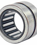 Single metric needle roller bearing BR486024, female thread machined for linear slide units and compact gearboxes, factory new, 1 piece, UPC 4549557004339, close-up view.