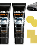 2 Pack Car Scratch Repair Kit With Paste And Wipe Sponge, Quick Car Scratch Remover For Dings And Scratches, DIY Auto Body Fix, Restores Shine On Vehicles Without Sanding