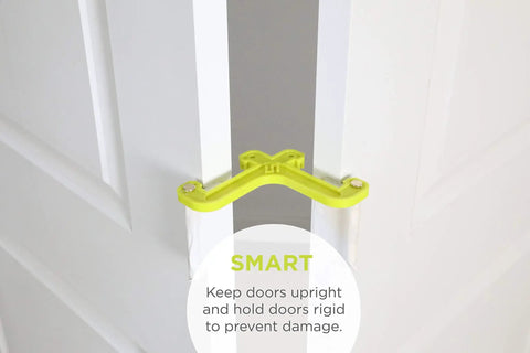 Green hinge component of Door Painting Stand Kit For Easy Spray Jobs Holds Up To Eight Doors Time Saving Setup For Pro Painters.