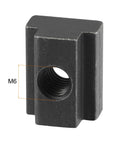 M6 Thread T Slot Nuts Alloy Steel Black Oxide Finish Grade 8.8 For Quick Clamp Fixtures And Furniture 10 Pcs 7.7mm Slot Width 6mm Slot Depth 16.5x13x10mm