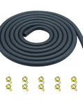 3/16 Inch Fuel Line Hose Set With 10 Clamps Rubber Gas Tubing for ATV Go Karts Mini Bikes and Small Engines Generators 6.6 Ft Long Compatible With Honda GX 100 270 Series
