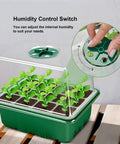 Five Pack Seed Starter Trays With Adjustable Humidity Dome And Base Indoor Greenhouse Propagator For Seed Germination 12 Cells Per Tray