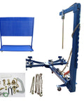 Beefed-Up 10 Ton Hydraulic Auto Frame Straightener And Beam Alignment Machine with chains and tool cart for body repair
