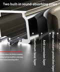 Solid As A Rock Aluminum Sliding Barn Door Rail Kit One Lane Track with smooth rollers and sound-absorbing strips