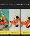 Slick Manual Floor Masking Tape Applicator For Warehouse Aisle Marking And Safe Zone Layout No Sweat Vinyl Line Dispenser For Parking Lots Traffic Lanes And Hazard Areas, showing single and double roll use.