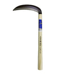 Crescent Moon Scythe With Paulownia Handle Ultra Sharp Steel Blade Lightweight Paulownia Wood Grip 7.7 Inch Blade 195 mm Durable Garden Tool