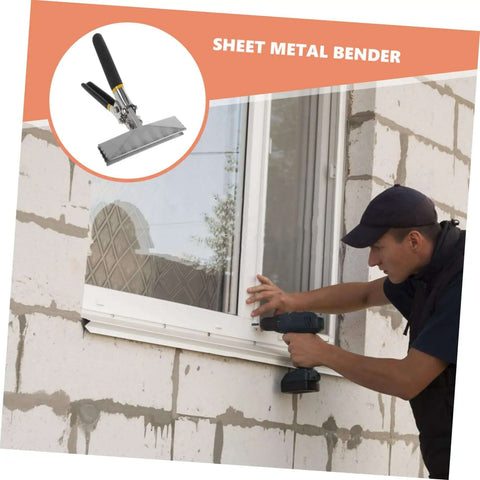 6 Inch Metal Bending Pliers For Sheet Metal With Flat Bar Bender Manual Seaming Tool shown near window installation