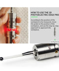 3D Edge Finder With Ceramic Probe For CNC Milling And Lathe Centers, showing use instructions and ceramic probe close-up.