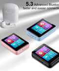 Bluetooth 5.2 MP3 Player With 32GB Built In, Dope Portable Mini Music Player With 1.8 Inch Screen, FM Radio, Recorder, Black