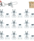 10 Sets Beehive Fasteners With Nuts And Adjustable Buckle Straps Tool Free Quick Release Snap Connectors