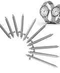No Tool Quick Release Stainless Steel Watch Strap Spring Bars Kit, 100 Pcs Mixed Sizes 14mm To 24mm, with Metal Watches