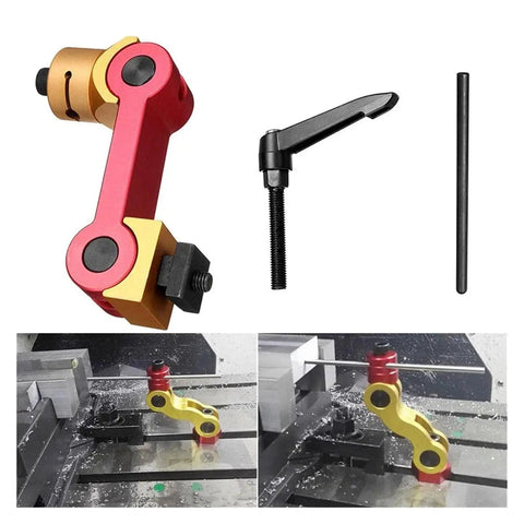 Heavy Duty Cnc Mill Workpiece Positioner Universal Adjustable Precision Locator Stop For Lathes And Milling Machines, close-up view with details.