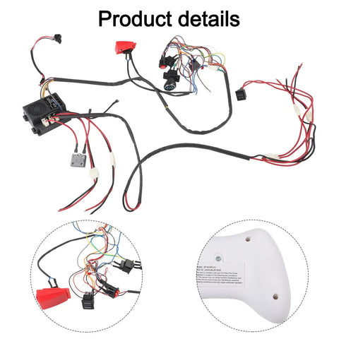 24V 40A DIY Wiring Harness Kit For Electric Toy Cars With 2 4G Remote Ride On Upgrade 12V To 24V Power Upgrade High Low Speed Switch