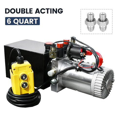 Skip The Cheap Parts This Badass 12V Electric Hydraulic Pump And Power Unit Brings Rock Solid Performance To Dump Trailers With A 6 Quart Double Acting Tank That Runs Zero Drama