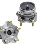 Pair Rear Wheel Bearing And Hub Assembly For Mazda 3 2014 2015 2016 2017 2018 3 Sport Mexico Built Models 5 Lug With ABS Sensor Cap Flange Rear
