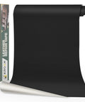 Leather Repair Tape For Furniture Self Adhesive Patch Black Vinyl 16x40 Inch Durable Patch Up For Sofas Couches Chairs Seats And Upholstery Easy To Cut And Fit Anywhere In Seconds shown unrolled with packaging