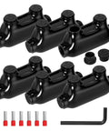 Insulated Inline Splice Connector For 2/0 To 6 Gauge Wiring, Aluminum To Copper Wire Connector, 6 AWG Splice, Heavy Duty Inline Wire Connector With Slotted Allen Hex, 6 Pack